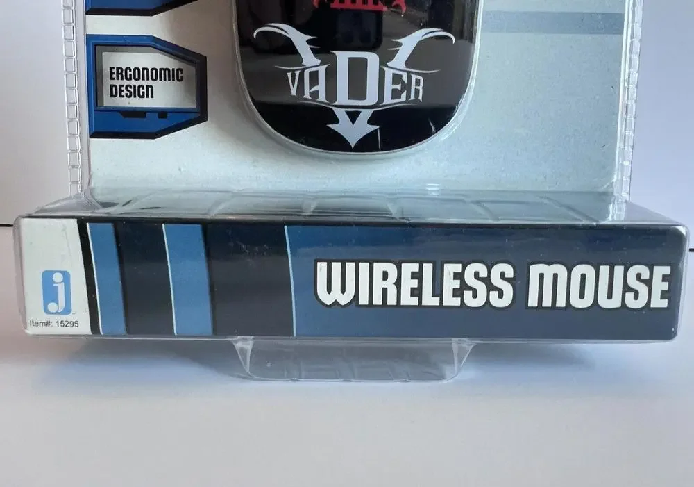 NEW In Box JAZWARES STAR WARS DARTH VADER WIRELESS OPTICAL USB MOUSE RARE 2012